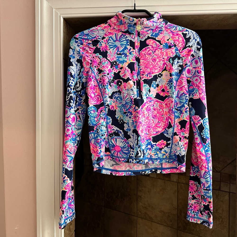 Lilly Pulitzer UPF 50 Luxletic crop jacket size S